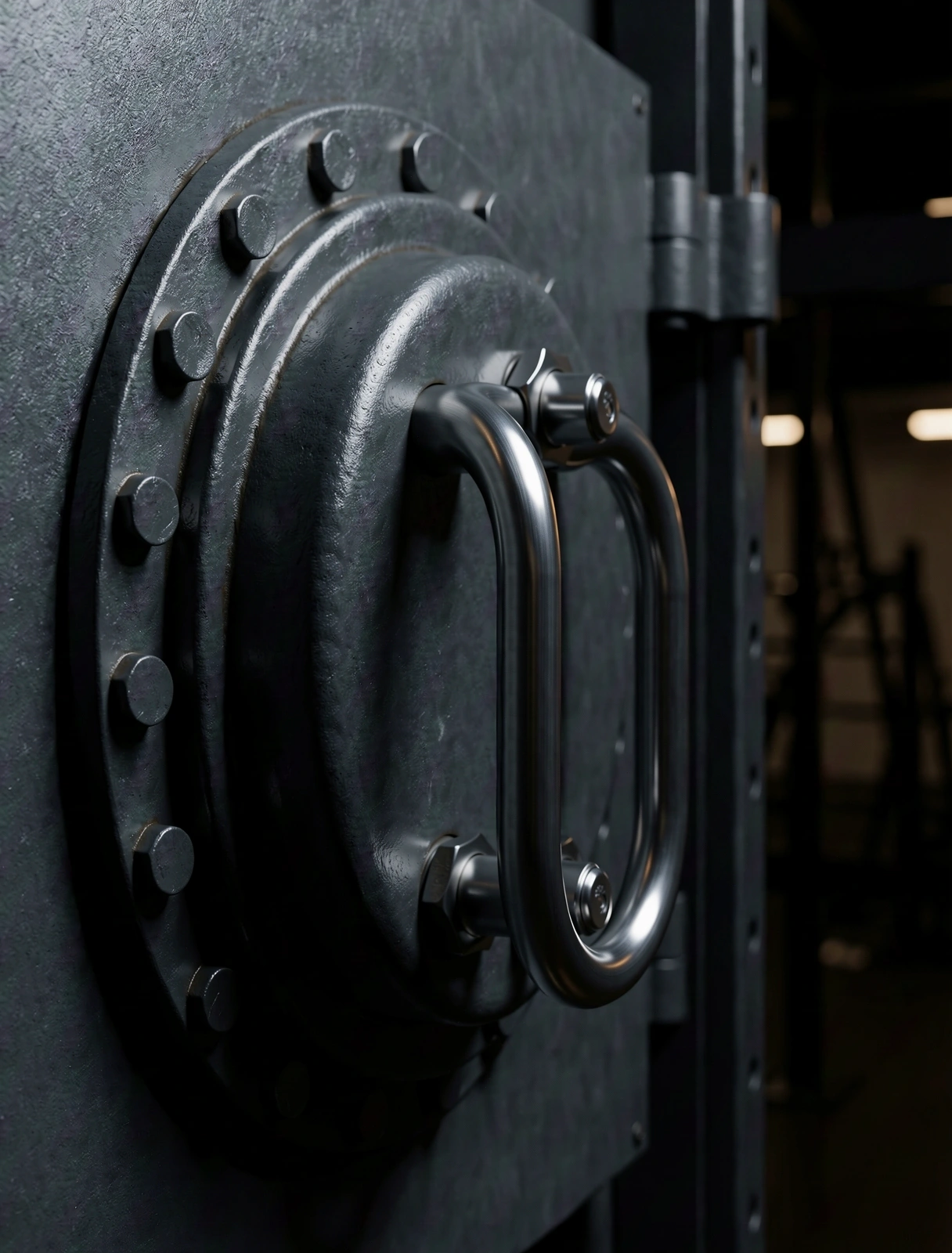 Industrial cast iron textures symbolizing physical durability
